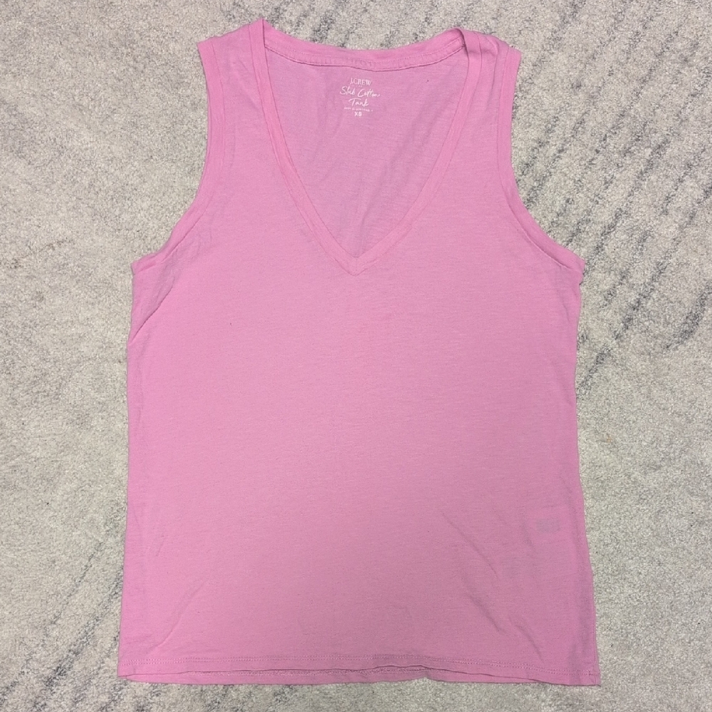 J. Crew Light Pink V-Neck Tank Top